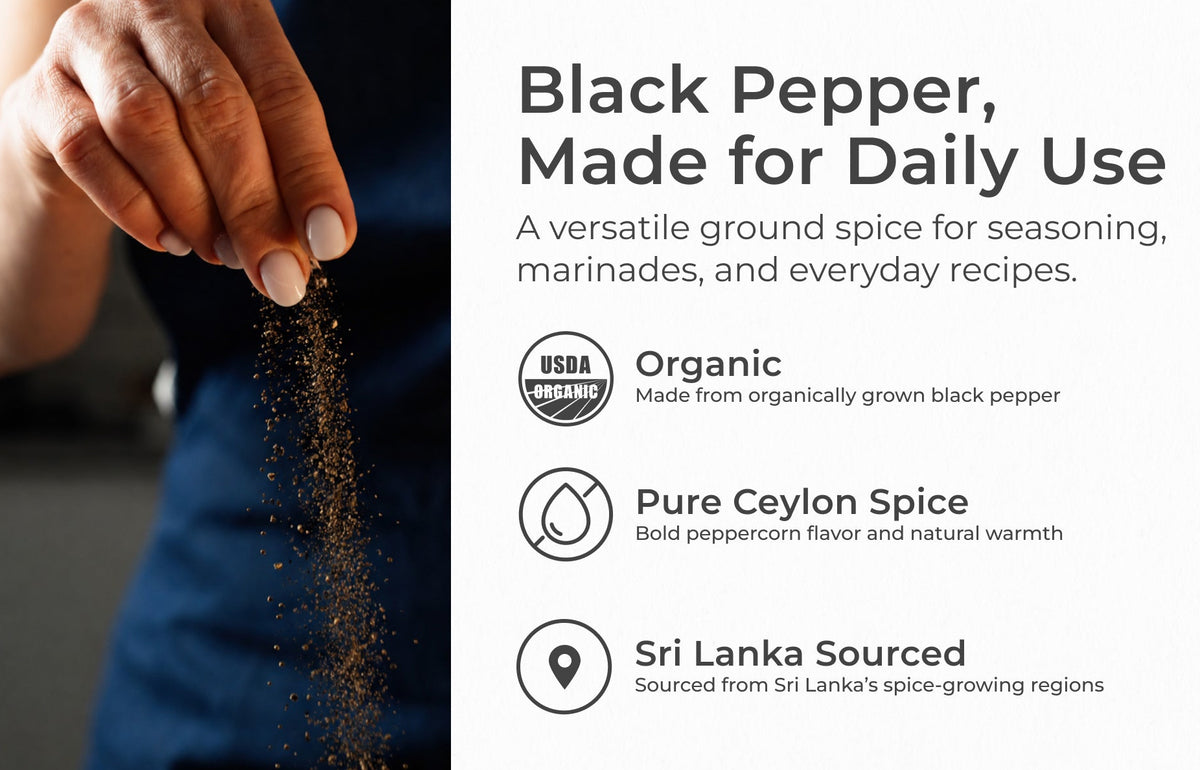 Organic Black Pepper Ground
