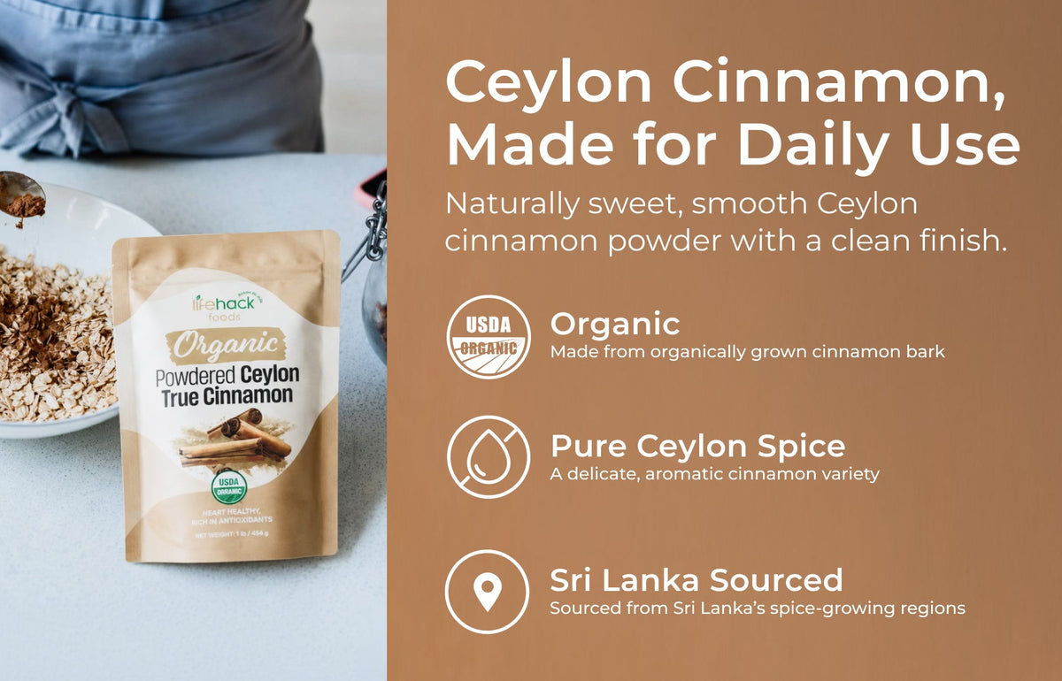 Organic Powdered Ceylon True Cinnamon