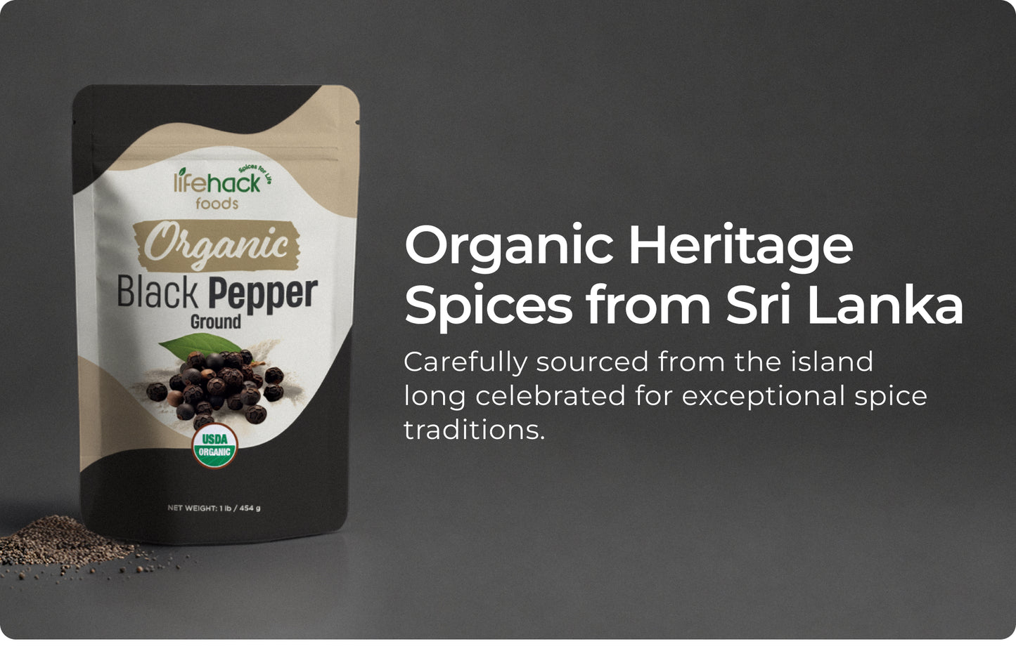 Organic Black Pepper Ground