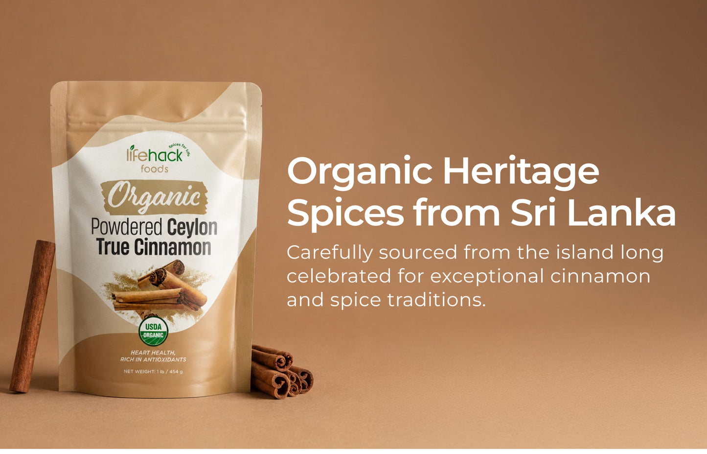 Organic Powdered Ceylon True Cinnamon
