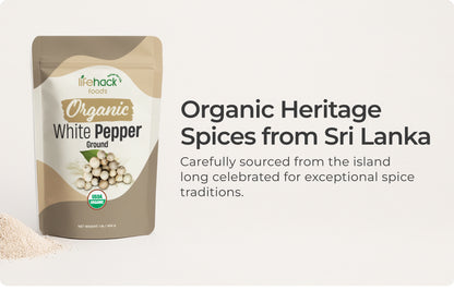 Organic White Pepper Ground