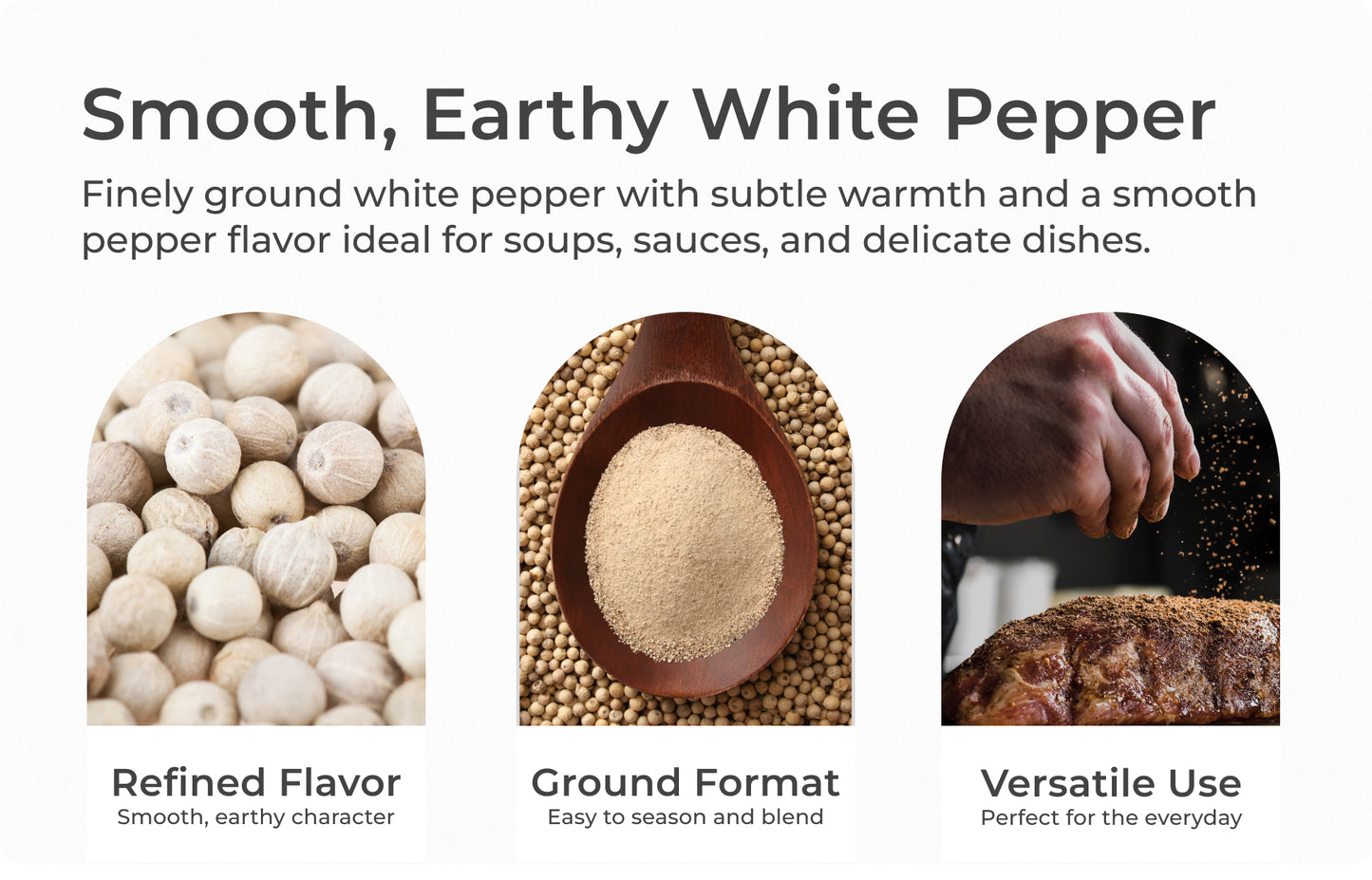 Organic White Pepper Ground