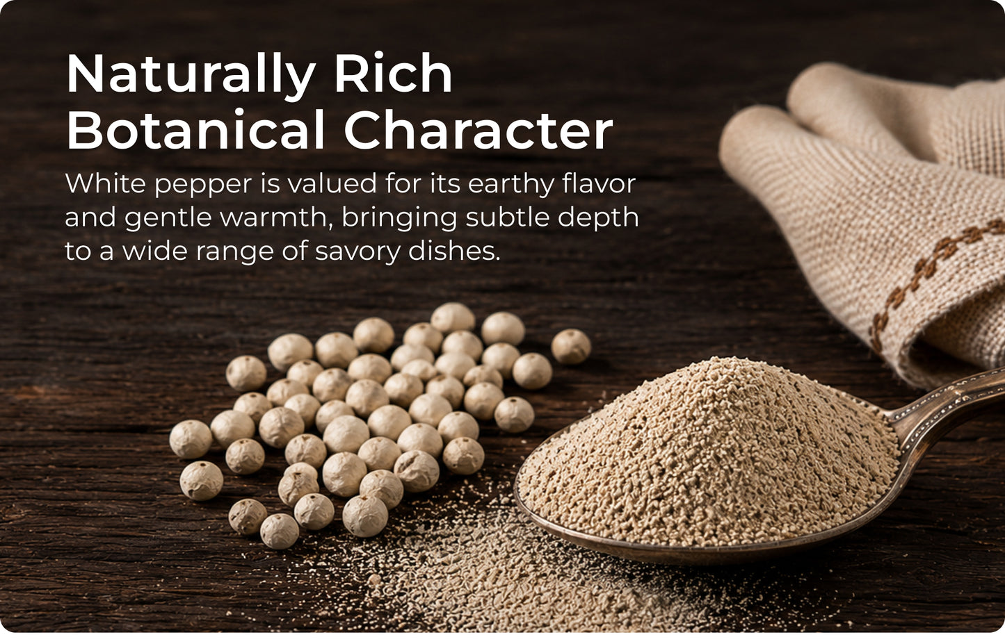 Organic White Pepper Ground
