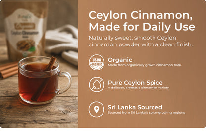 Organic Ceylon Cinnamon Sticks