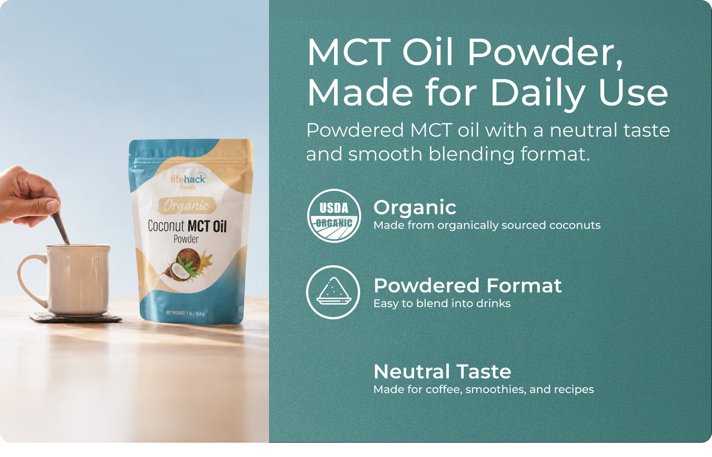 Organic Coconut MCT Oil Powder