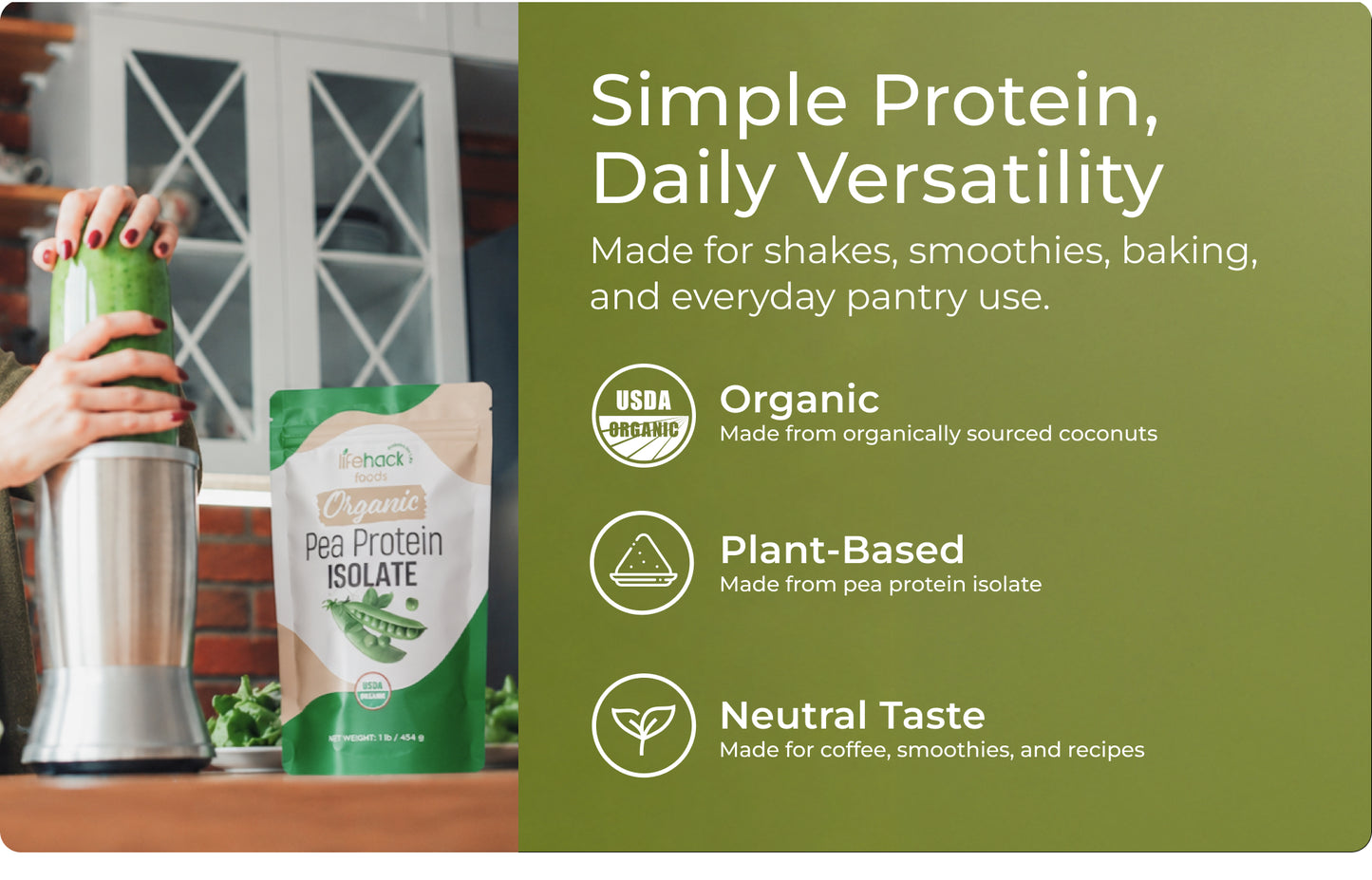 Organic Pea Protein Isolate