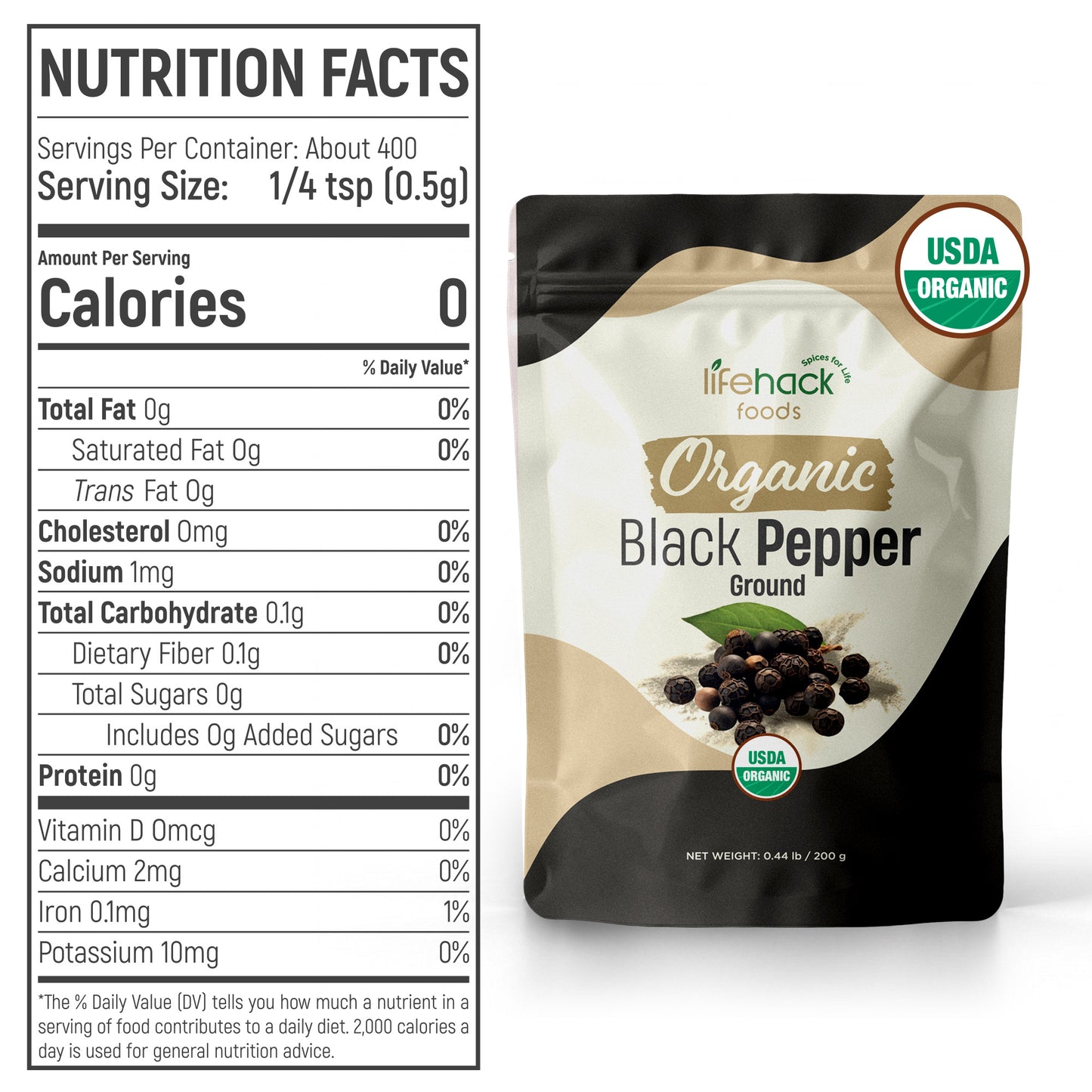 Organic Black Pepper Ground
