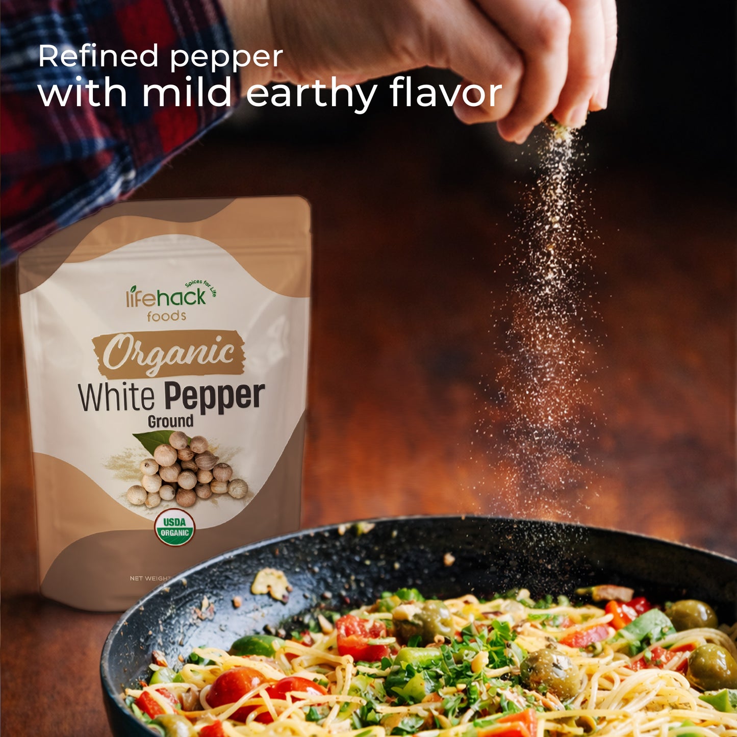 Organic White Pepper Ground