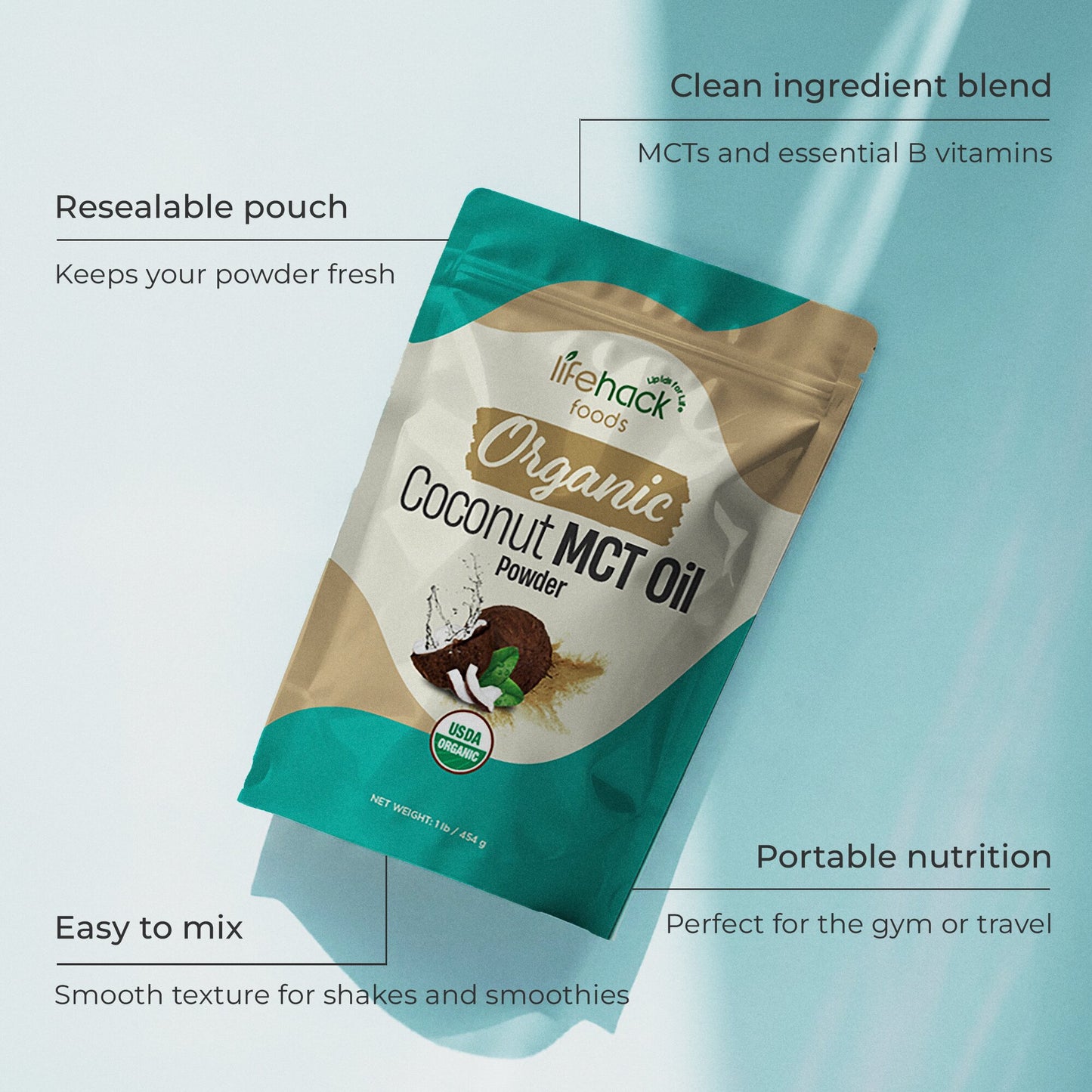 Organic Coconut MCT Oil Powder