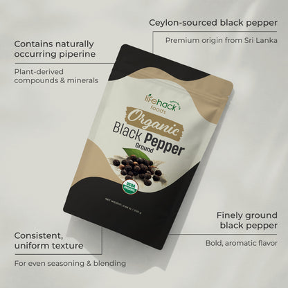 Organic Black Pepper Ground