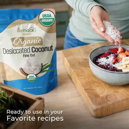 Organic Desiccated Coconut Fine Cut