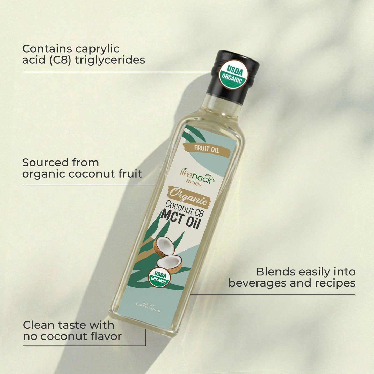 Organic Coconut C8 MCT Oil