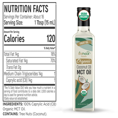 Organic Coconut C8 MCT Oil