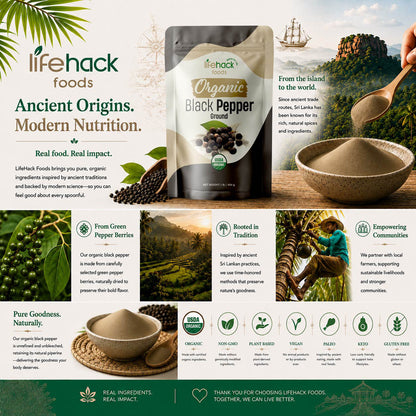 Organic Black Pepper Ground
